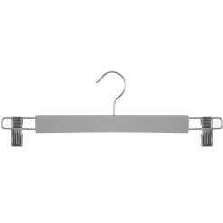 Organisation Du Dressing|Five Cintre Bois Pince Metal Gris X2 Pièces