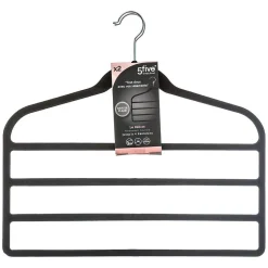 Organisation Du Dressing|Five Cintre Feutrine 4 Pantalons X2