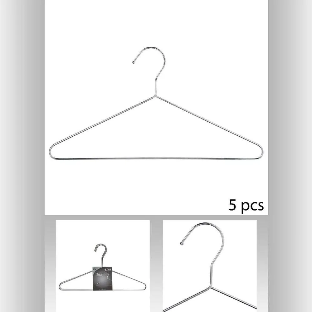 Organisation Du Dressing|Five Cintre Metal Chrome X5