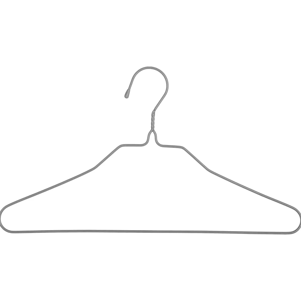 Organisation Du Dressing|Five Cintre Metal Fin Gris Clair X10 Pièces