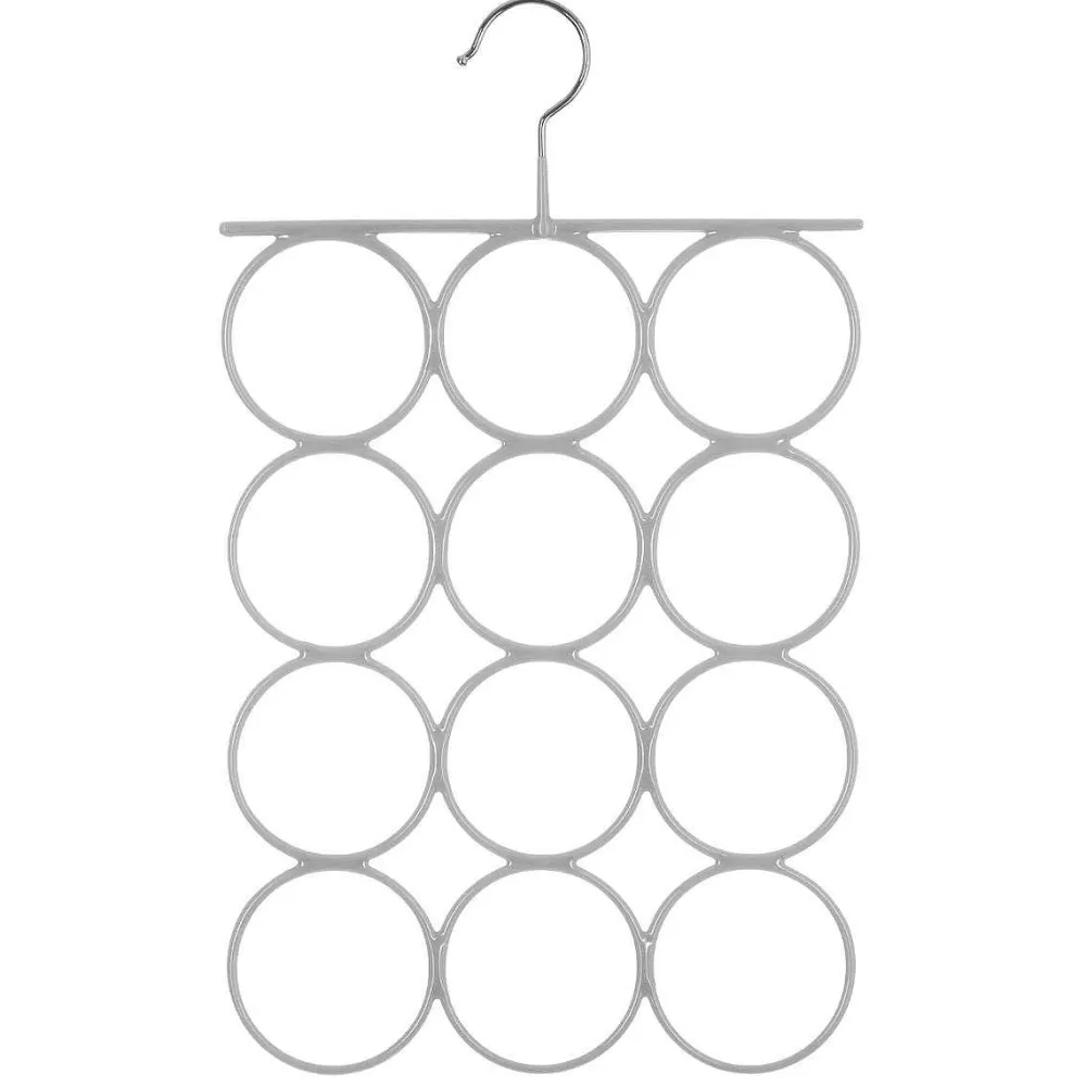 Organisation Du Dressing|Five Cintre Metal Foulards Gris