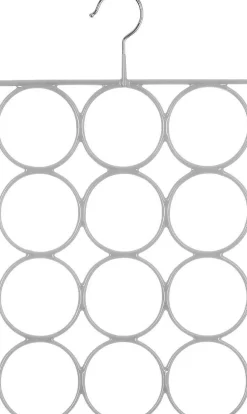 Organisation Du Dressing|Five Cintre Metal Foulards Gris