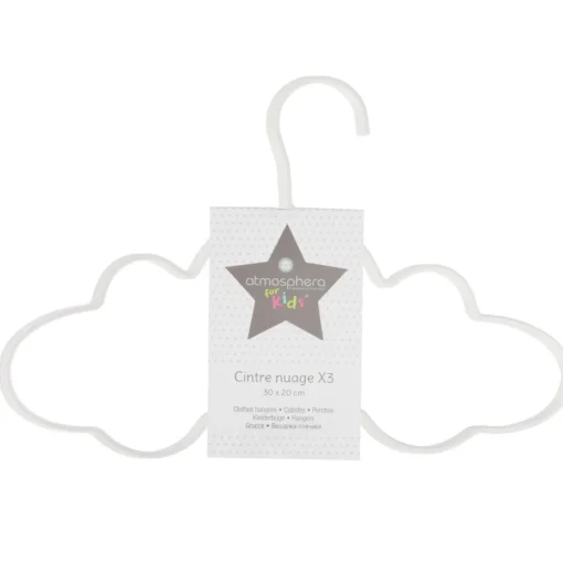 Atmosphera Cintre Metal Nuage X3- Objets De Decoration Pour Enfant