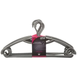 Organisation Du Dressing|Five Cintre Plastique Rotatif Gris X10 Pièces