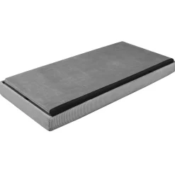 * Poufs></noscript>Coffre Banc Pliable Velours Cotele Giulia Gris