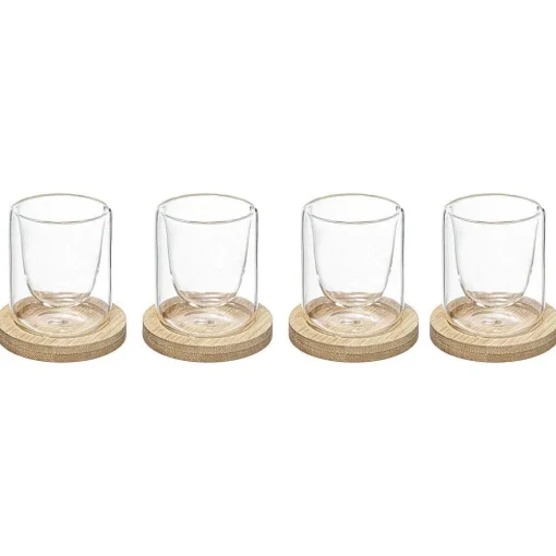 Petit-Déjeuner|* Coffret 4 Tasses Clea Bambou 8Cl