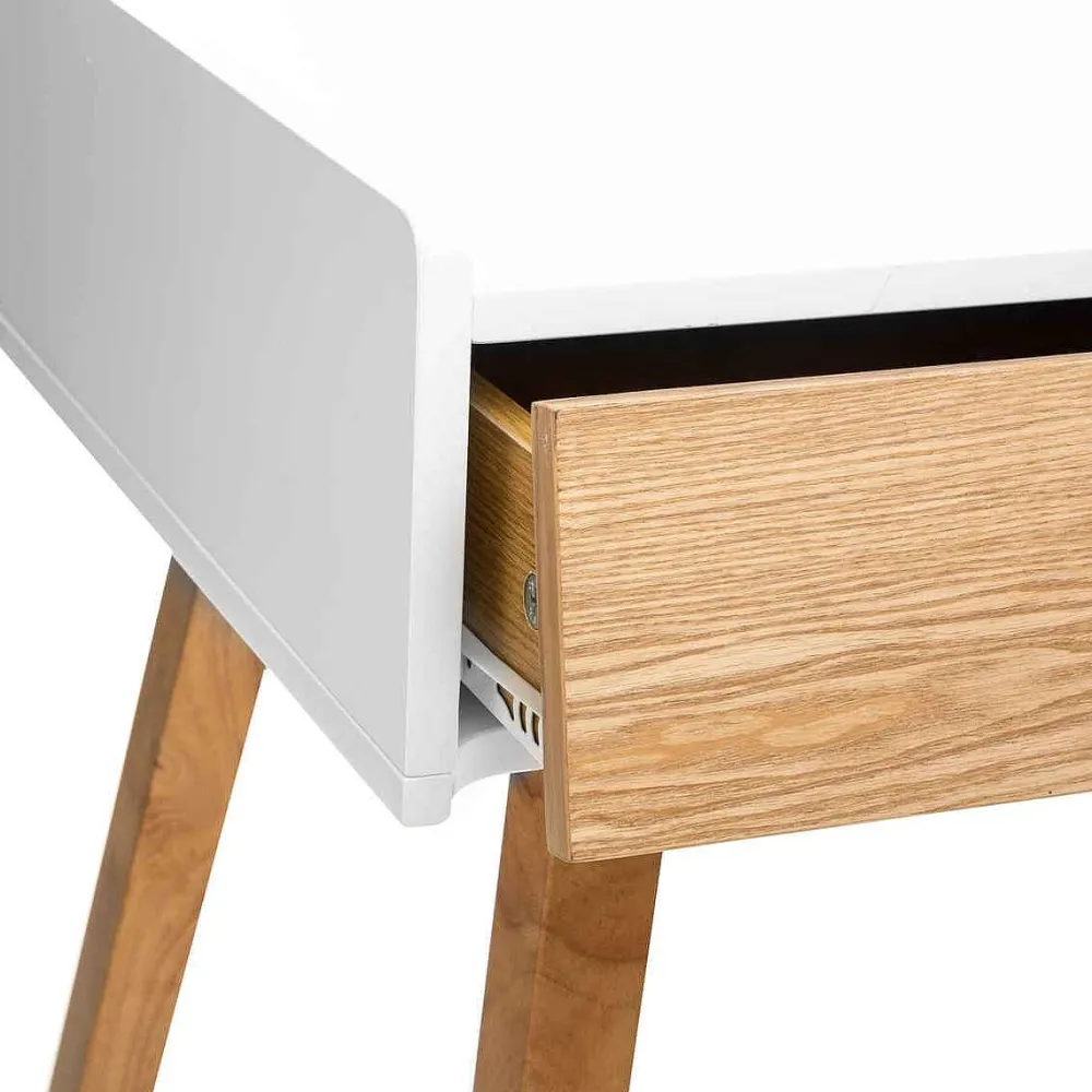 Atmosphera Tables Consoles>Console 3 Tiroirs Elva Blanc