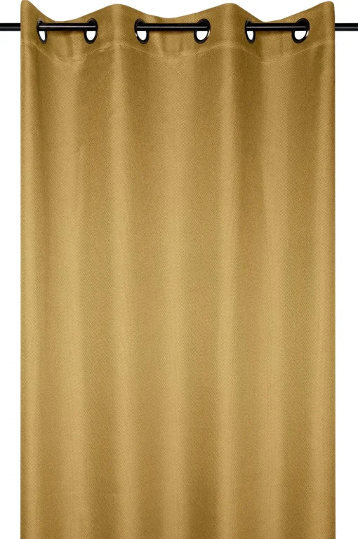 maxibazar Copenhague Rideau Occultant 140X180Cm Moutarde- Rideaux Occultants Et Coussins