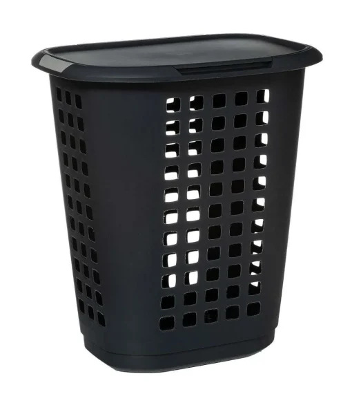 Soin Du Linge|Five Corbeille Ferme 63L Hugger Gris Fonce