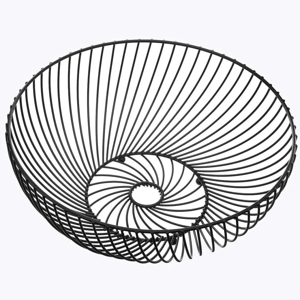 Organisation De La Cuisine|Five Corbeille Torsade Noir 30Cm