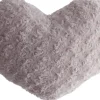 Atmosphera Coussin Coeur Boucle Rose 28X36Cm- Plaids