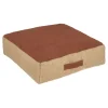 maxibazar Coussin De Sol Botanic Terracotta D.48X48X14Cm- Textile Deco