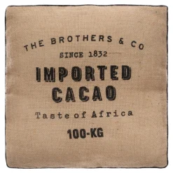 Atmosphera Coussin De Sol Colonial En Jute 40X40Cm- Coussins Deco