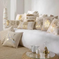 maxibazar Coussin Dehoussable Compresse 45X45Cm Azelia- Coussins Deco