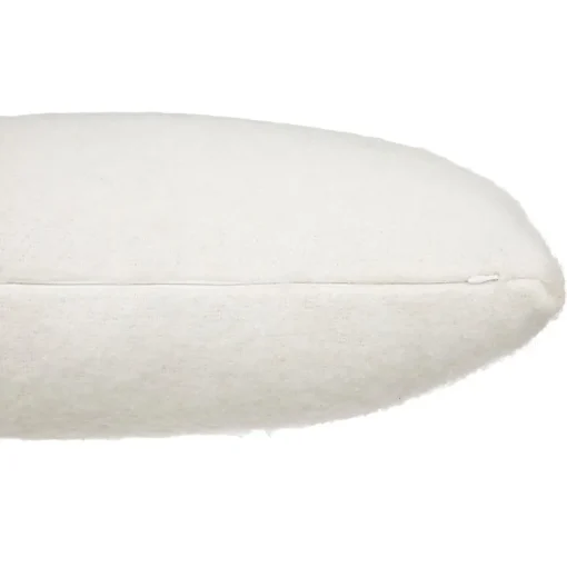 maxibazar Coussin Effet Mohair Kodi Ivoire 45X45Cm- Plaids