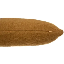 maxibazar Coussin Effet Mohair Kodi Ocre 45X45Cm- Plaids