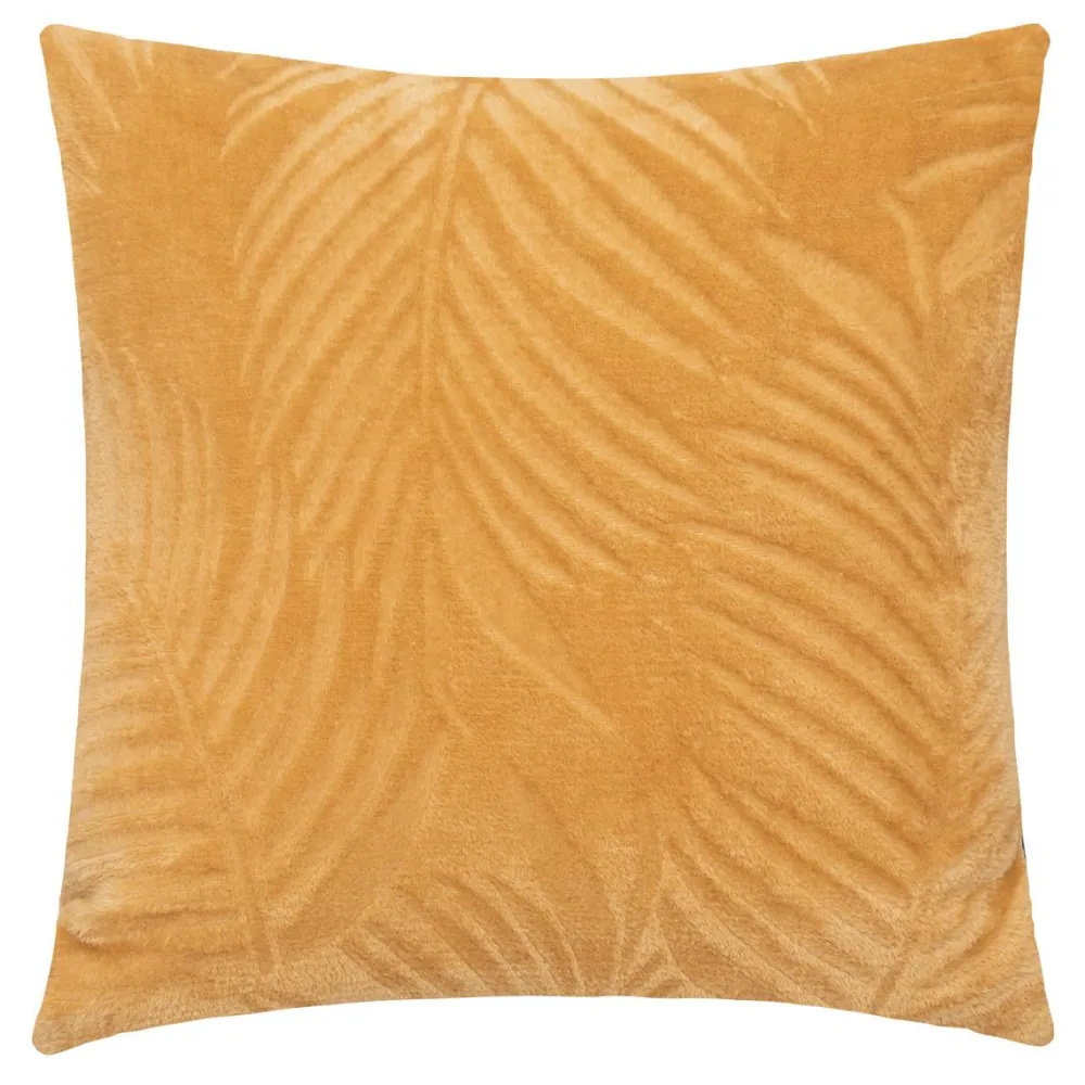 maxibazar Coussin Flanel Brush Zoa Ocre 40X40Cm- Plaids