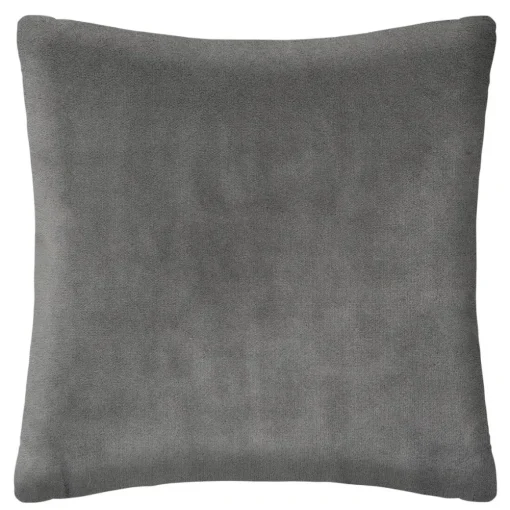Atmosphera Coussin Fourrure Bouclee Ardoise 45X45Cm- Plaids