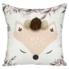 Atmosphera Coussin Renard Pompons- Coussins