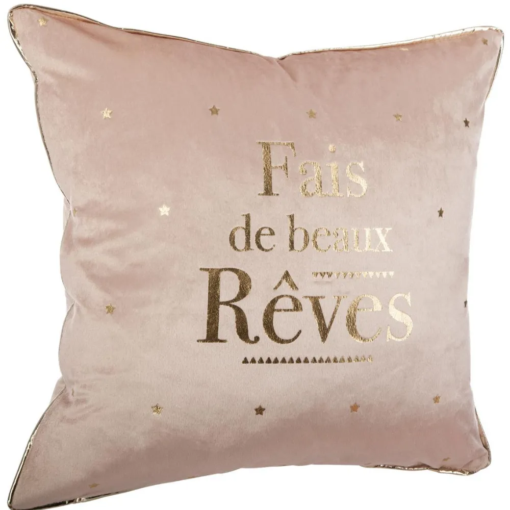 Atmosphera Coussin Reves Dore 40X40Cm- Coussins