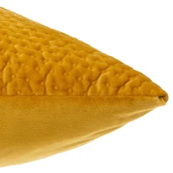 Atmosphera Coussin Velours Dolce Ocre 40X40Cm- Rideaux Occultants Et Coussins