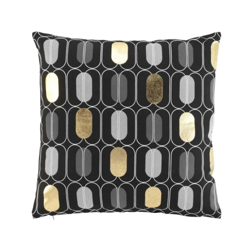 maxibazar Coussin 45X45Cm Coton Imprime Metallise Calidor- Coussins Deco