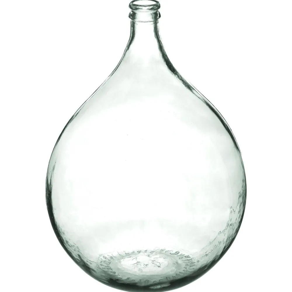 Atmosphera Dame Jeanne Verre Recycle Transparent H.56Cm- Vases A Poser