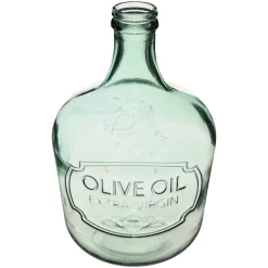 Atmosphera Dame Jeanne Verre Recycle Olive Transparent H.42Cm- Vases A Poser
