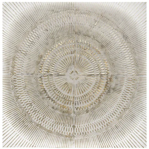 Atmosphera Deco Murale Metal Mandala D.100X100Cm- Plaques Murales