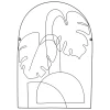 Atmosphera Deco Murale Metal Palm D.45X64.8Cm- Objets Decoratifs Muraux