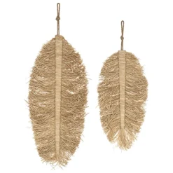 Atmosphera Deco Murale Raphia Oasis X2 Pieces- Decoration Murale