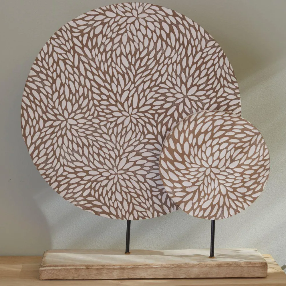 maxibazar Decoration A Poser Bois Manguier- Objets De Decoration