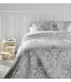 Atmosphera Dessus De Lit Marie Avec 2 Taies Gris Clair 240X260Cm- Couvre-Lits, Boutis Et Edredons