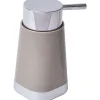 Accessoires De Salle De Bain|* Distributeur A Savon Base Chromee Taupe