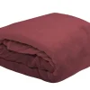 maxibazar Doudou Plaid 130X160Cm Marsala- Plaids