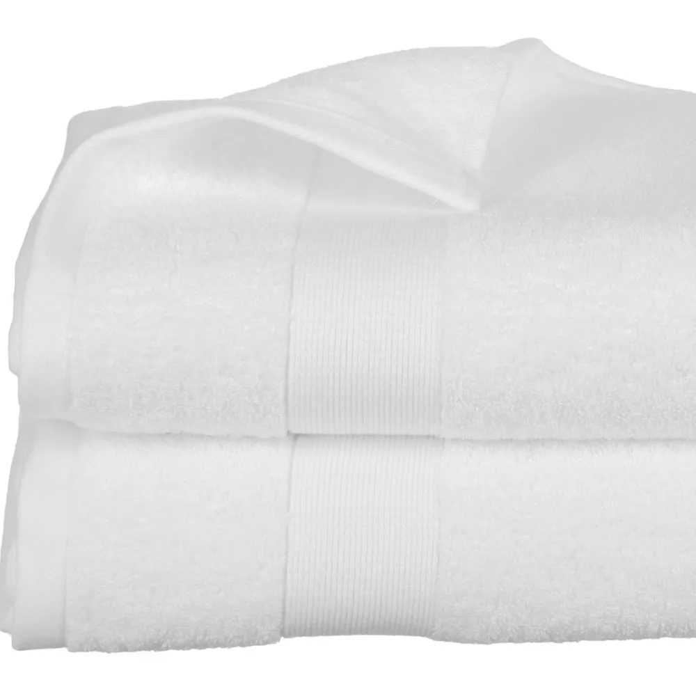 Atmosphera Drap Bain 450Gr Blanc 100X150Cm- Eponge 450G