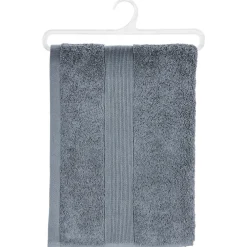 Atmosphera Drap Douche 450Gr Gris Fonce 70X130Cm- Eponge 450G