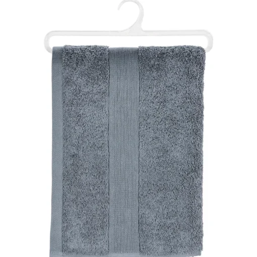 Atmosphera Drap Douche 450Gr Gris Fonce 70X130Cm- Eponge 450G