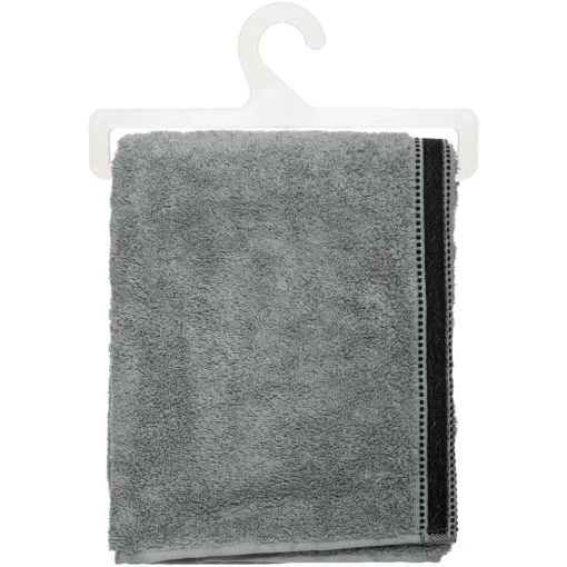 Atmosphera Drap Douche Joia 550Gr Gris Fonce 70X130Cm- Eponge 550G