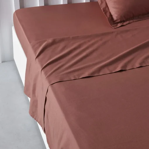 maxibazar Drap Plat 180X290Cm Terracotta- Draps Plat