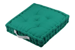 maxibazar Duo Coussin 45X45X10 Emeraude Perle- Matelas Et Coussins De Sol