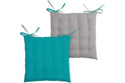 maxibazar Duo Galette 16Pts 40X40 Celadon Souris- Galettes De Chaise