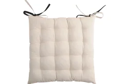 maxibazar Duo Galette 16Pts 40X40 Noir Lin- Galettes De Chaise