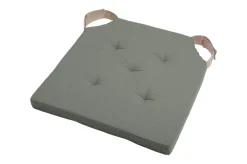 maxibazar Duo Galette Velcro 38X38X4 Kaki Lin- Galettes De Chaise