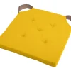 maxibazar Duo Galette Velcro 38X38X4 Moutarde Taupe- Galettes De Chaise