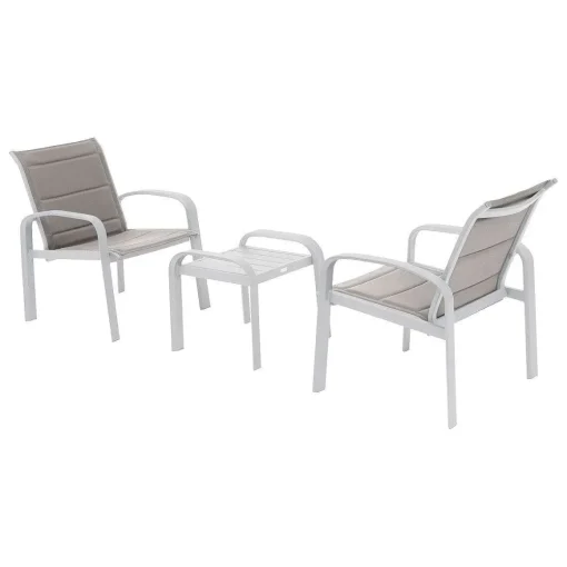 * Salons De Jardin>Duo Salon Elyn Noisette Blanc 2 Places