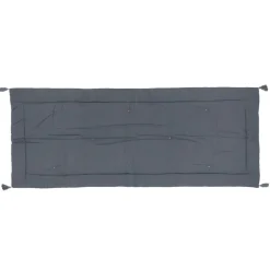 maxibazar Edredon Velours Coton Night Gris Fonce 70X180Cm- Housses De Couette