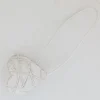 maxibazar Embrasse Bois Aimantee Aime Mm Blanc Naturel- Accessoires A Rideaux