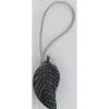 maxibazar Embrasse Mdf Aimantee Sonora Pm Noir Argent- Accessoires A Rideaux