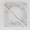 maxibazar Embrasse Mdf Porto Pm Blanc Or- Accessoires A Rideaux